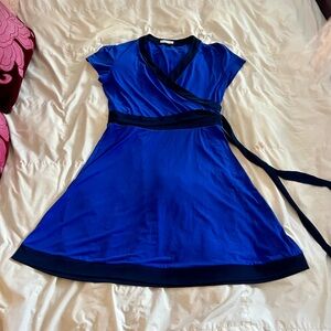 New York & Company Royal Blue Wrap Dress